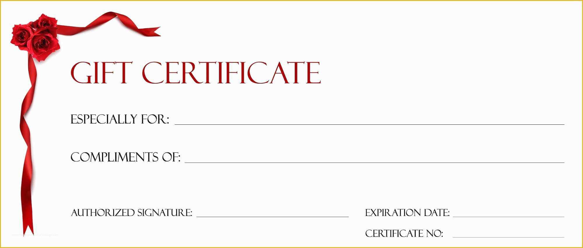 Printable Christmas Gift Certificate Template Pertaining To Homemade Christmas Gift Certificates Templates