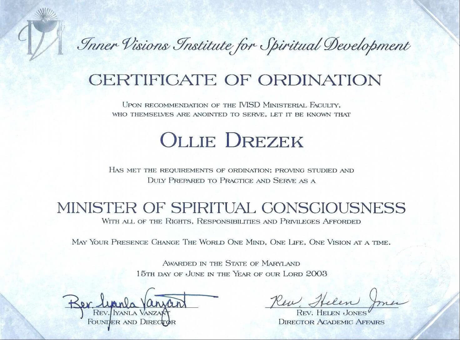 Printable Deacon Ordination Certificate Template Best Of Regarding Free Ordination Certificate Template