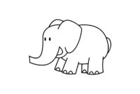 Printable Elephant Templates / Elephant Shapes For Kids throughout Blank Elephant Template