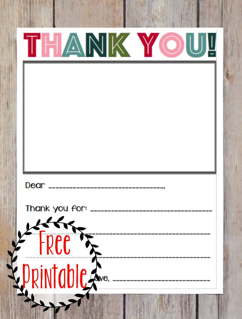 Printable Thank You Note | Printable Thank You Notes, Thank Regarding Christmas Thank You Card Templates Free