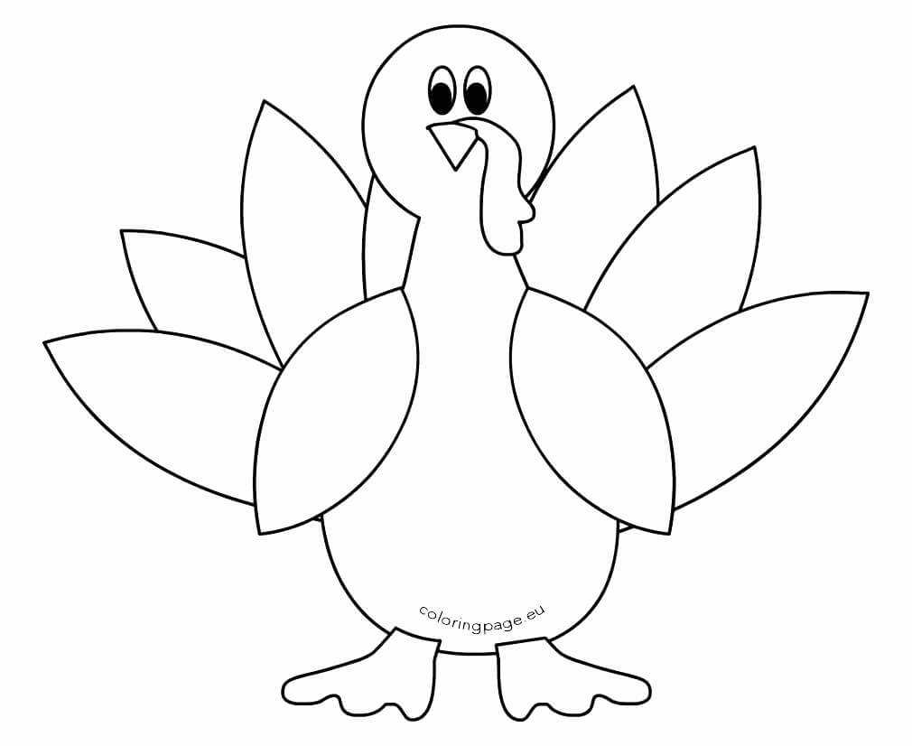 Printable Turkey Template Then Template Counter Fer Template With Regard To Blank Turkey Template