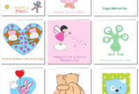 Printable Valentine Cards For Kids for Valentine Card Template For Kids