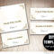 Printable Wedding Placecard Template 3.5X2 Foldover, Diy for Fold Over Place Card Template