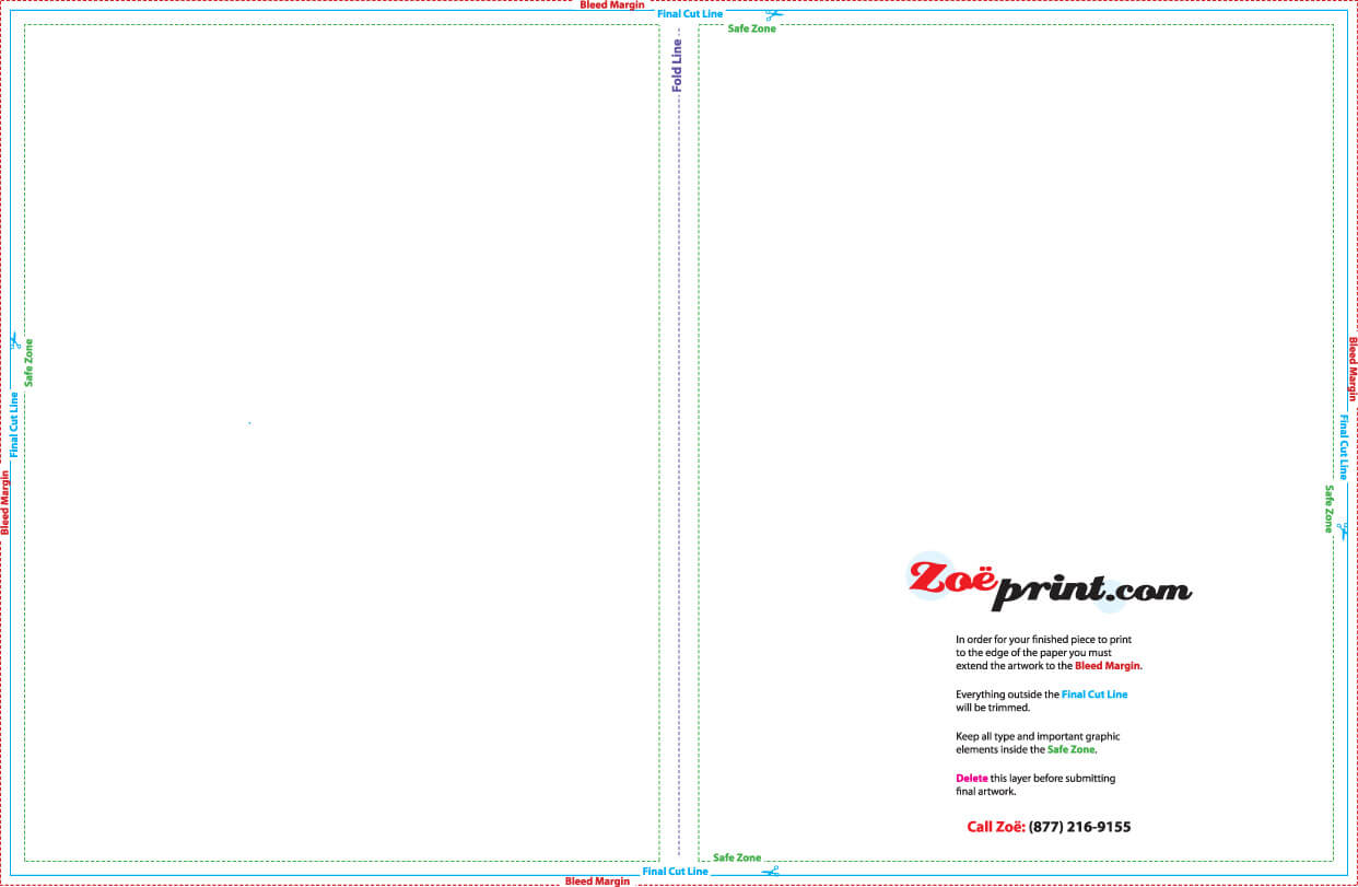 Printing Templates – Zoeprint Intended For 8.5 X11 Brochure Template