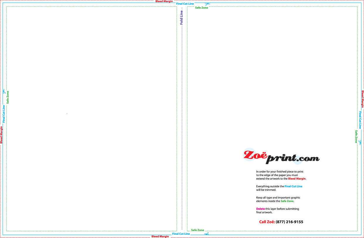 Printing Templates – Zoeprint Intended For 8.5 X11 Brochure Template