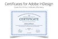 Printperfect - Certificate Templates For Indesign pertaining to Indesign Certificate Template