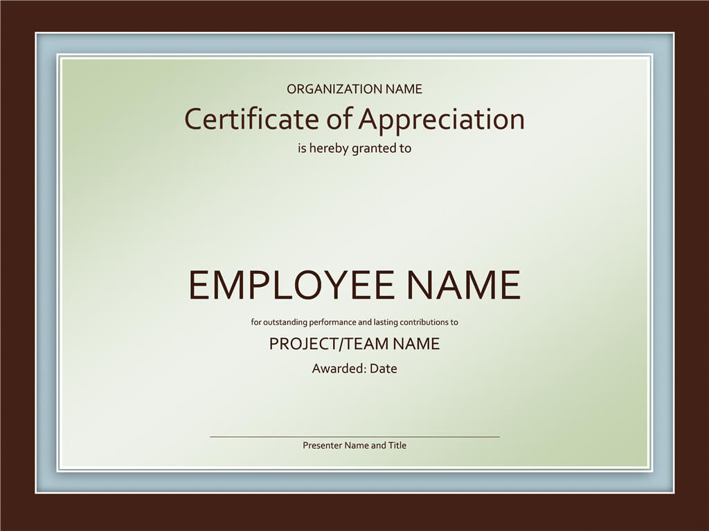 Prints Achievement Certificate Templates Intended For Employee Anniversary Certificate Template