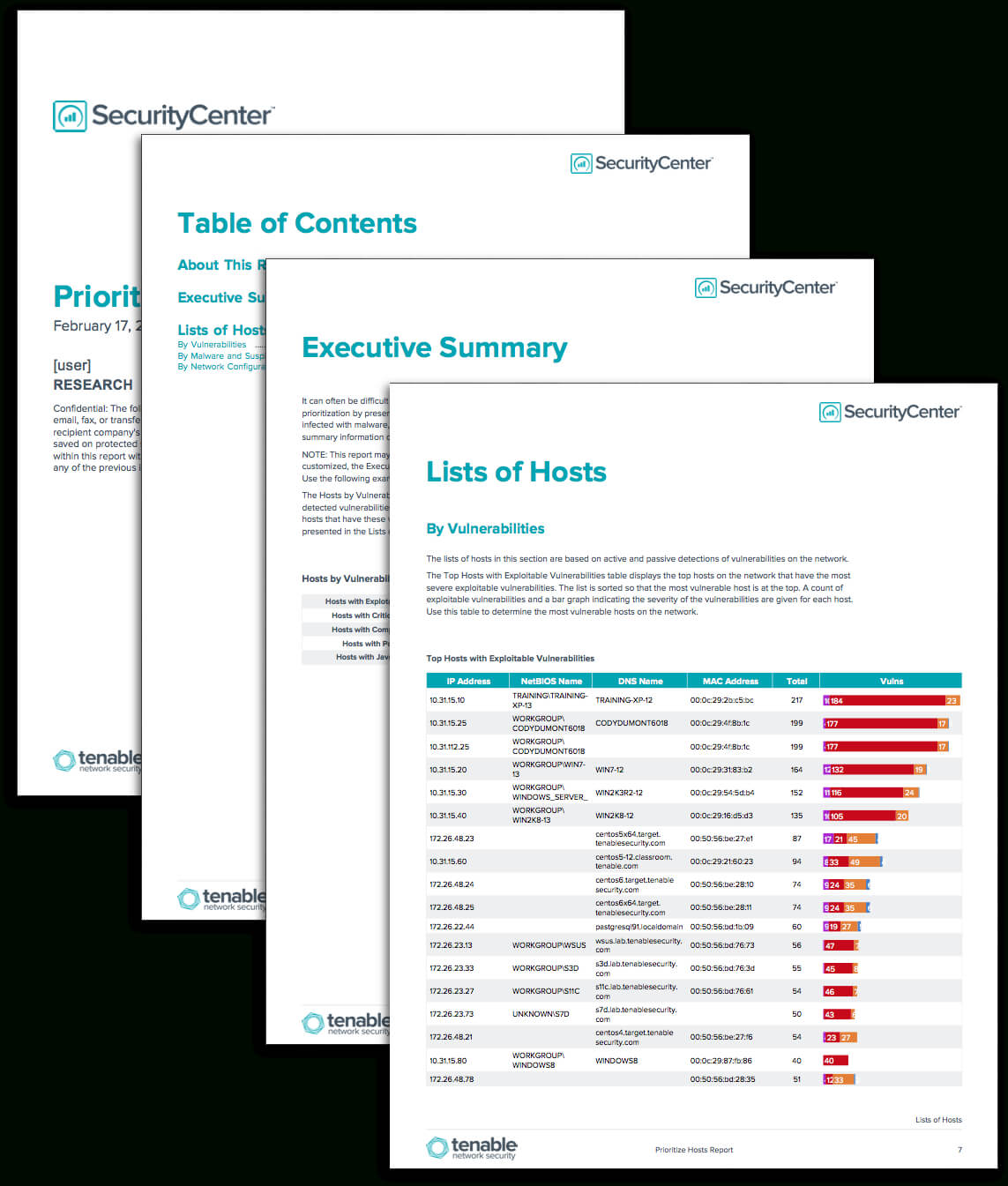 Prioritize Hosts Report – Sc Report Template | Tenable® Throughout Nessus Report Templates