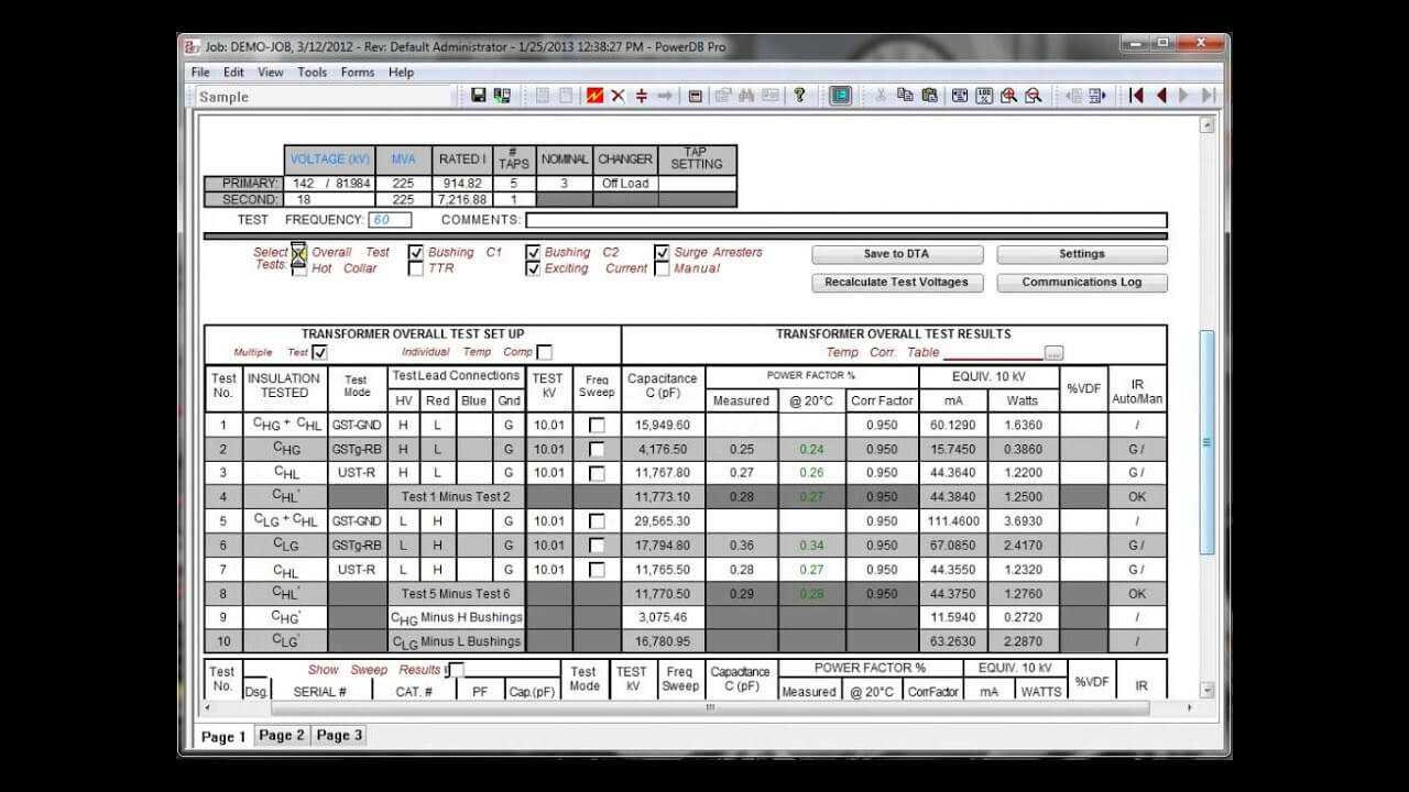 Products Inside Megger Test Report Template