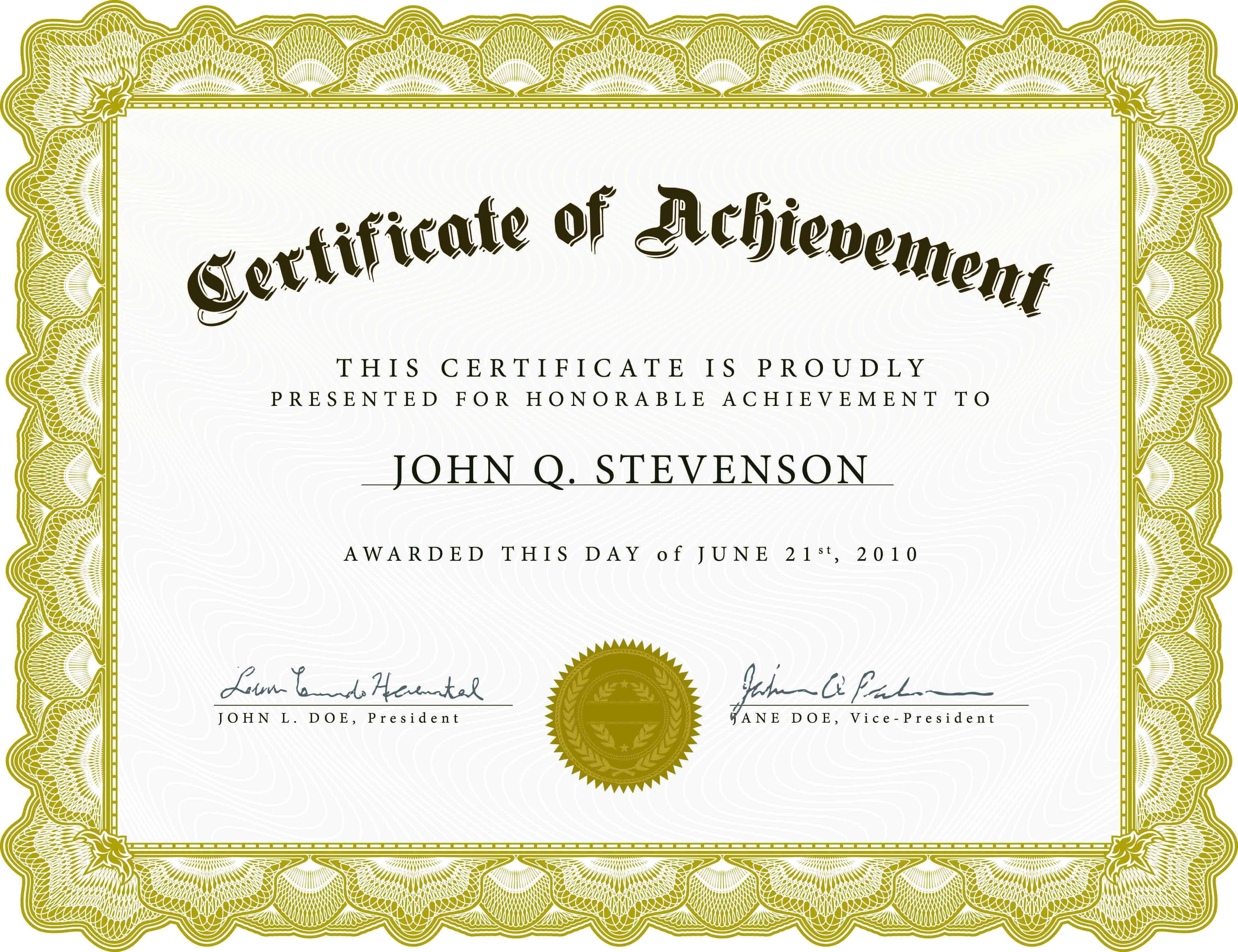 Professional Award Certificate Template – Atlantaauctionco Intended For Sports Award Certificate Template Word