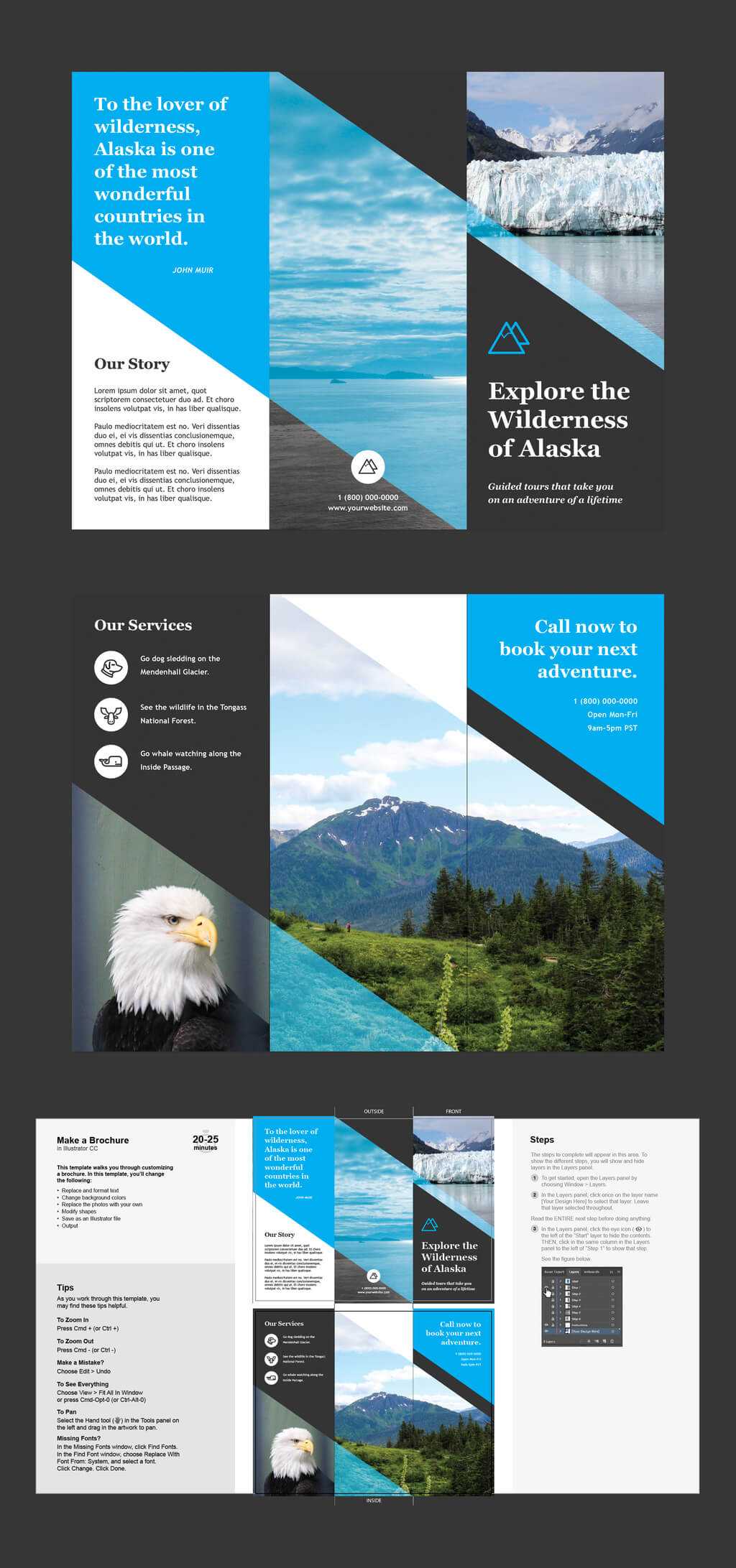 Professional Brochure Templates | Adobe Blog Intended For Brochure Template Illustrator Free Download