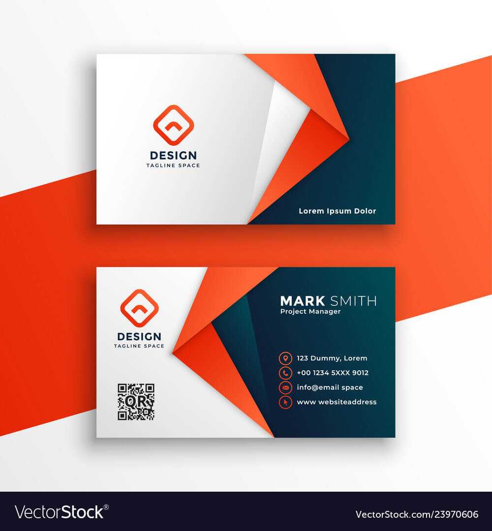 Professional Business Card Template Design Throughout Designer Visiting Cards Templates