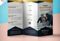 Professional Corporate Tri-Fold Brochure Free Psd Template within 3 Fold Brochure Template Free Download