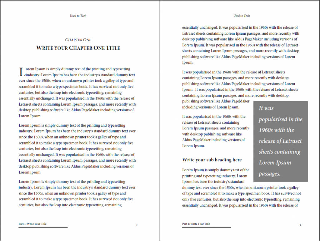 Professional Looking Book Template For Word, Free - Used To Tech Intended For 6X9 Book Template For Word