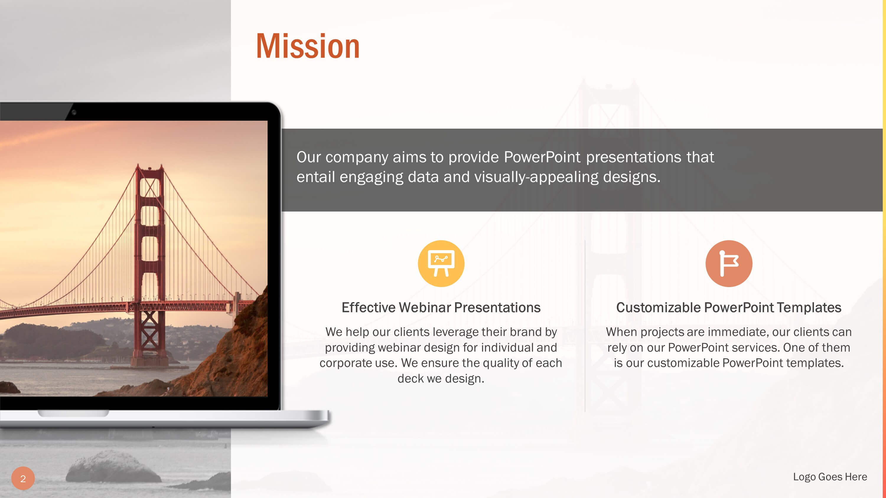 Professional Our Mission Slide Bundle For Powerpoint In Webinar Powerpoint Templates