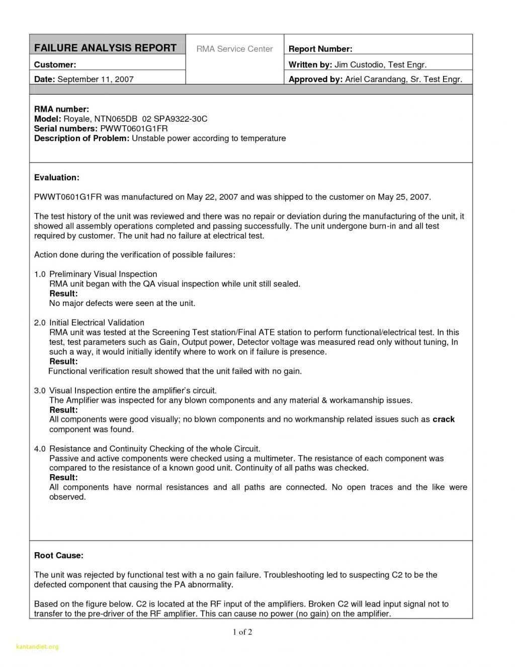 Professional Report Template Word Meetpaulryan Inside Rma Intended For Rma Report Template