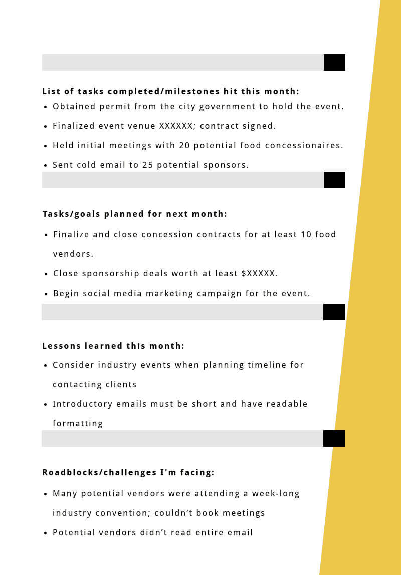 Progress Report: How To Write, Structure And Make It With Company Progress Report Template