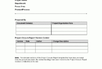 Project Closure Report (Word) - Flevypro Document with Closure Report Template