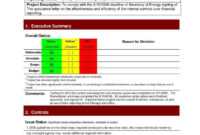 Project Daily Status Report Template Excel And Create Weekly with regard to Implementation Report Template