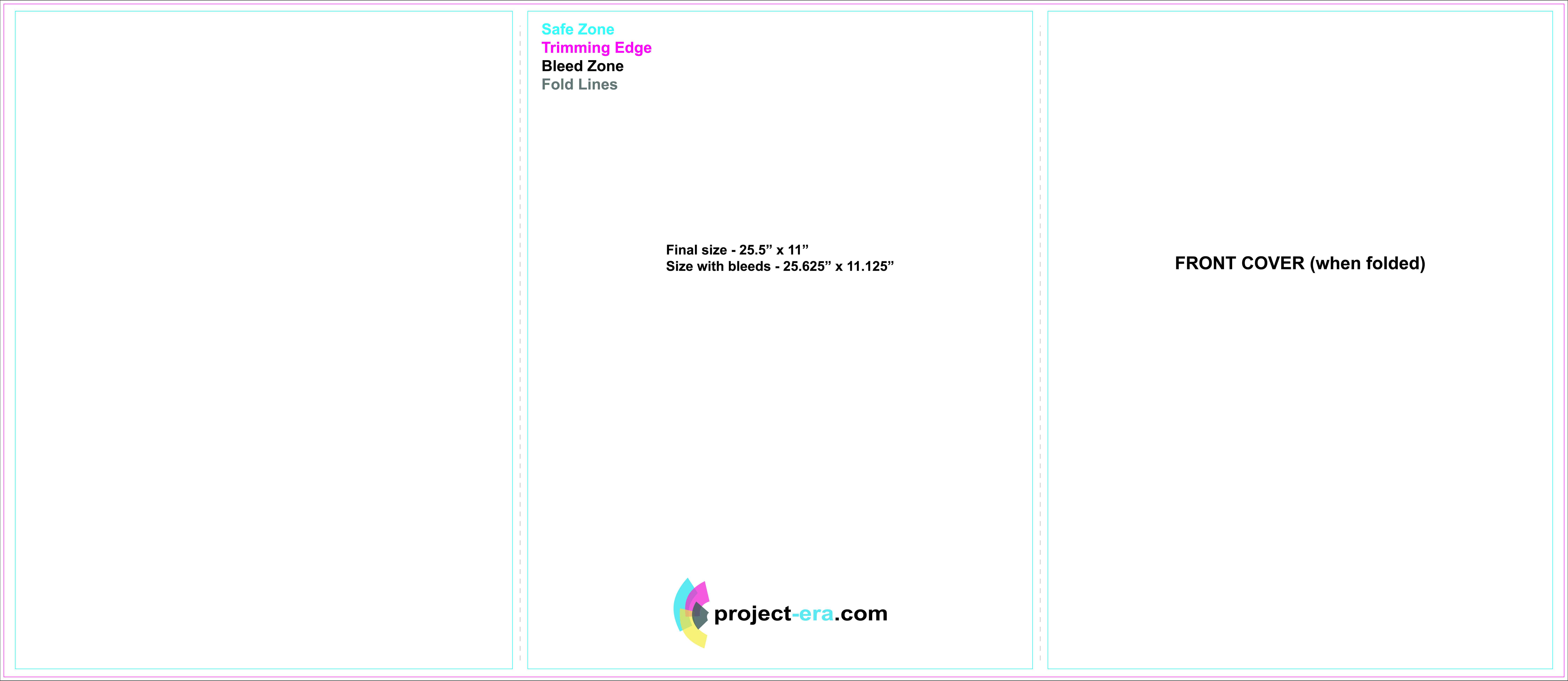 Project Era – Print & Design Services – Print Templates For 8.5 X11 Brochure Template