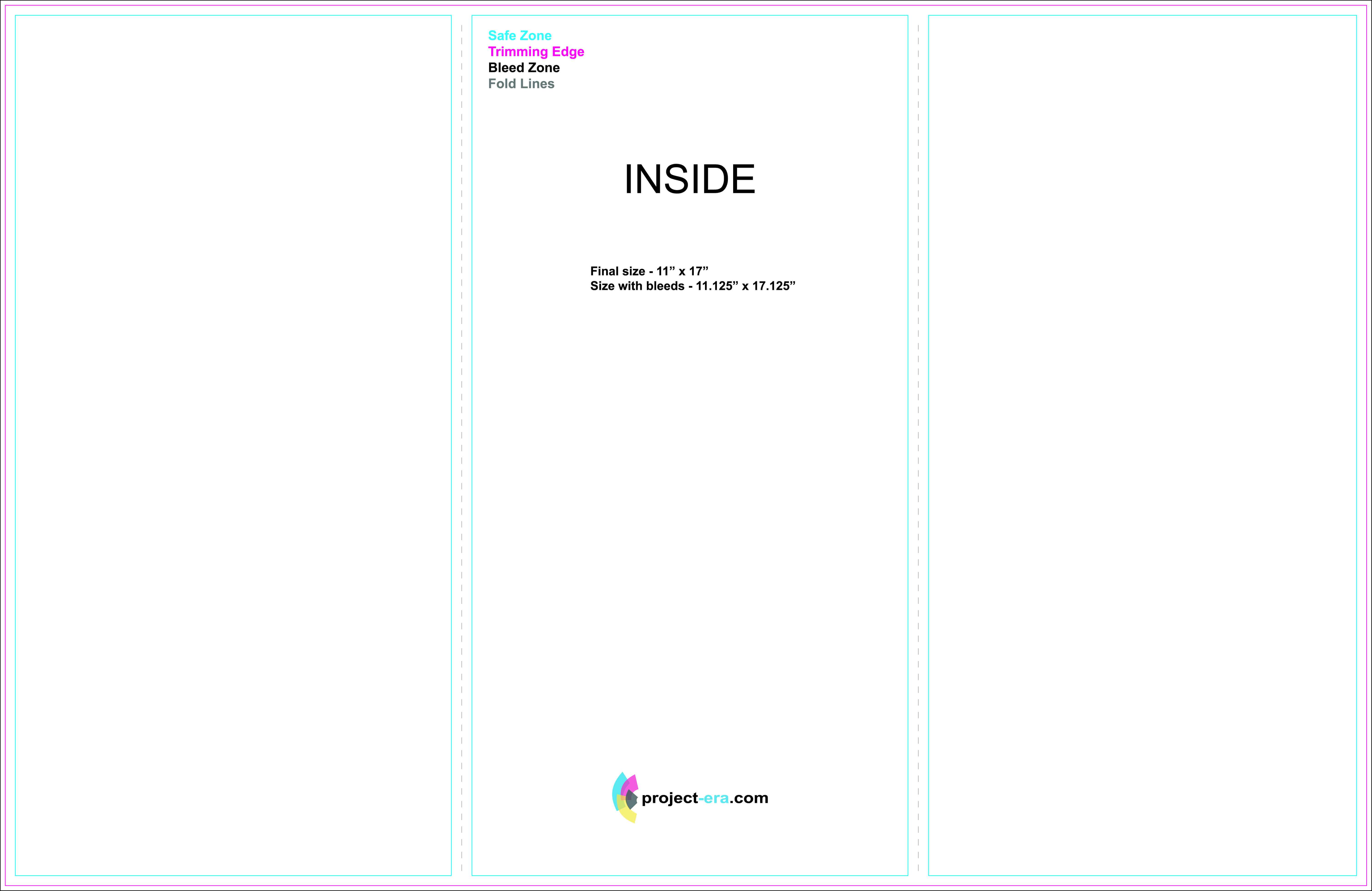 Project Era – Print & Design Services – Print Templates Regarding 11X17 Brochure Template