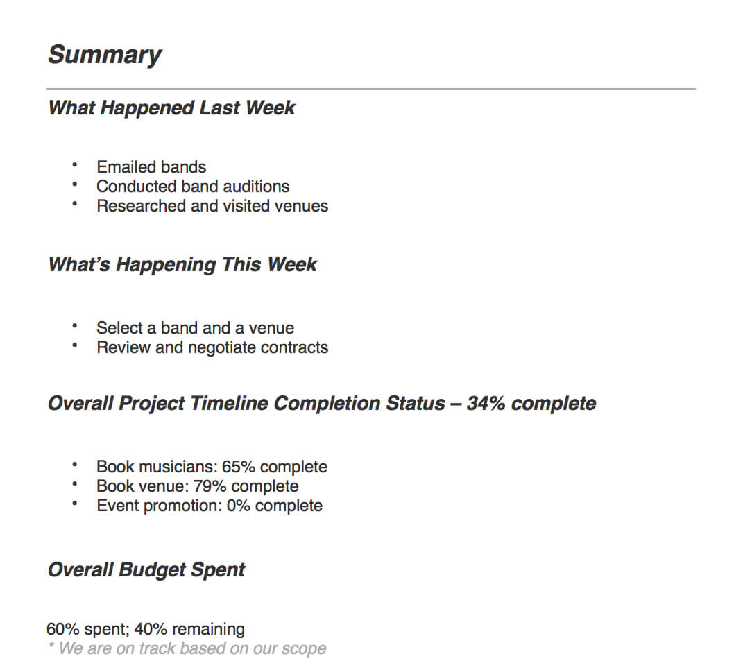 Project Management Reporting Types & Tips | Teamgantt Pertaining To Project Management Final Report Template