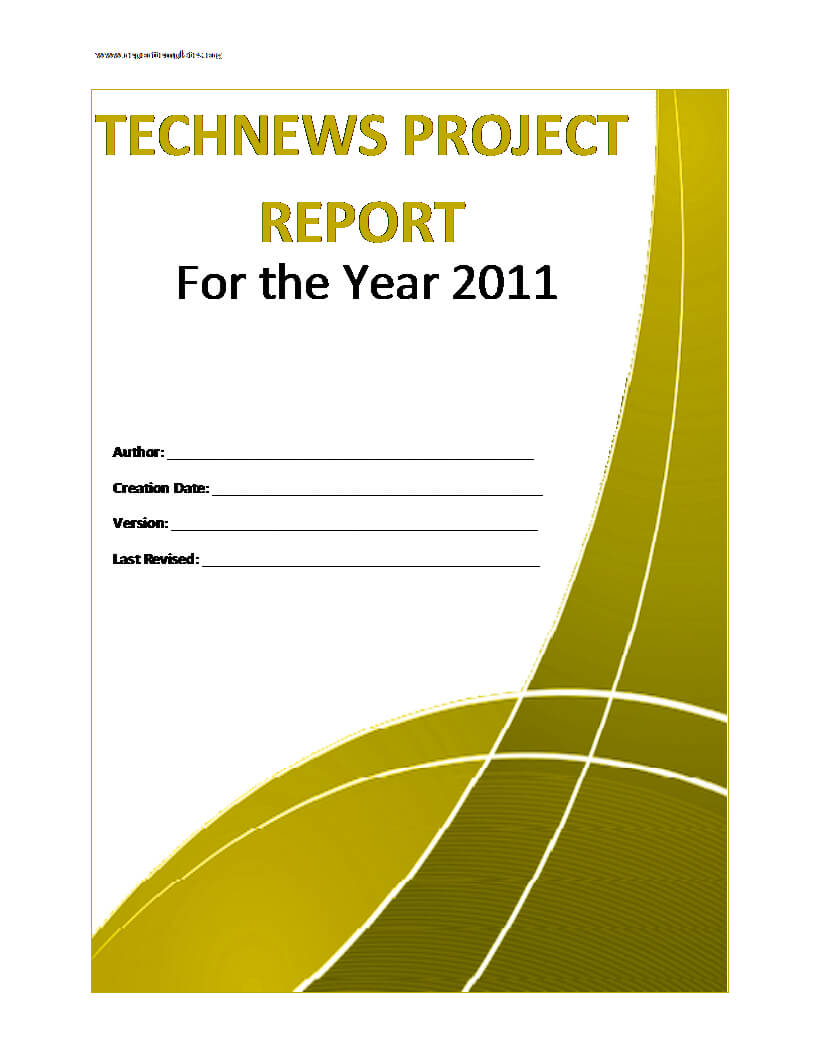 Project Report Template Throughout Project Analysis Report Template