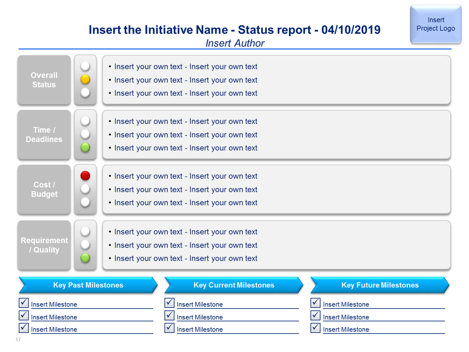 Project Status Report | Post Merger Integration Framework Throughout Mckinsey Consulting Report Template