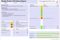 Project Summary On A Page Status Template: Single Page Report with regard to One Page Project Status Report Template