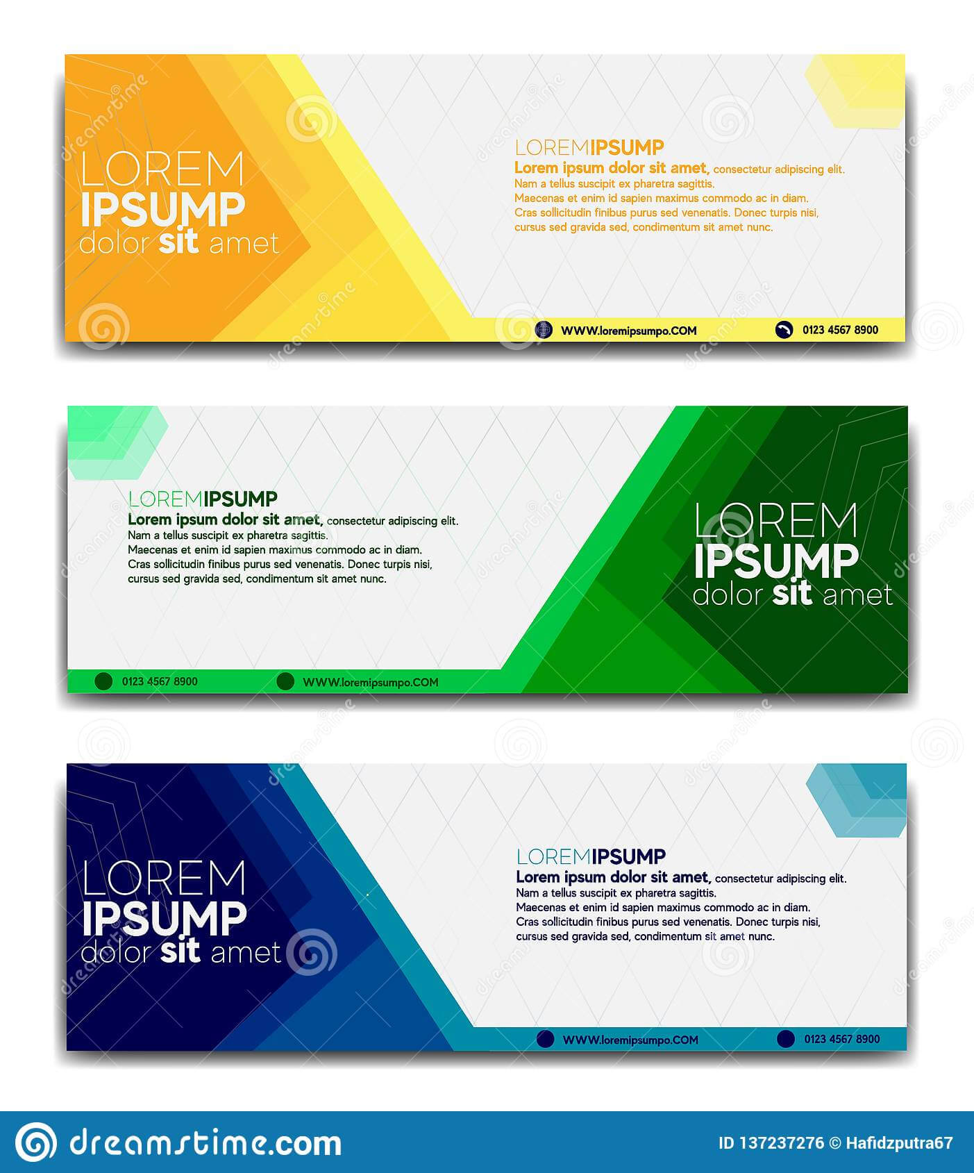 Promotional Banner Design Template 2019 Stock Vector With Website Banner Design Templates