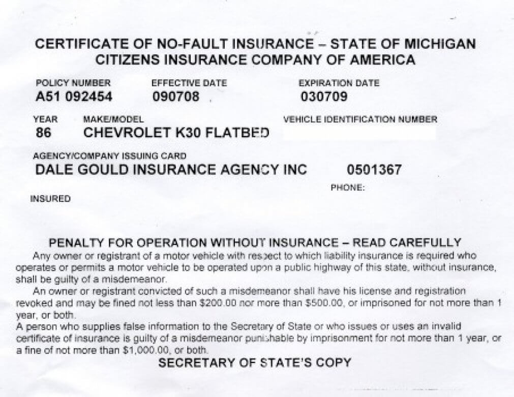 Proof Of Auto Insurance Template Free | Template Business Regarding Car Insurance Card Template Free