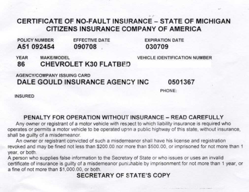 Proof Of Auto Insurance Template Free | Template Business With Proof Of Insurance Card Template