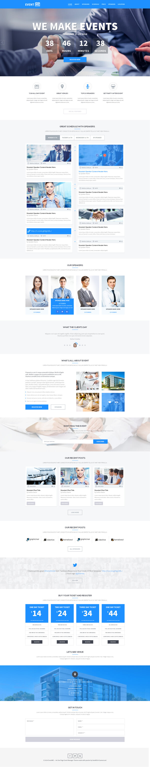 Psd Templates: 20 One Page Free Web Templates | Freebies With Single Page Brochure Templates Psd