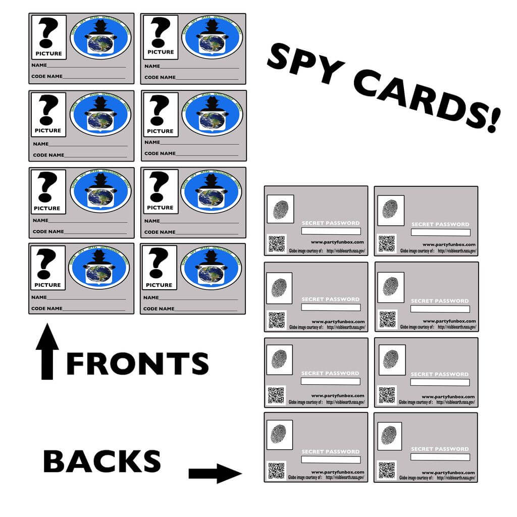 Psst  Free Printable Spy Identification Cards | Party Fun Within Spy Id Card Template