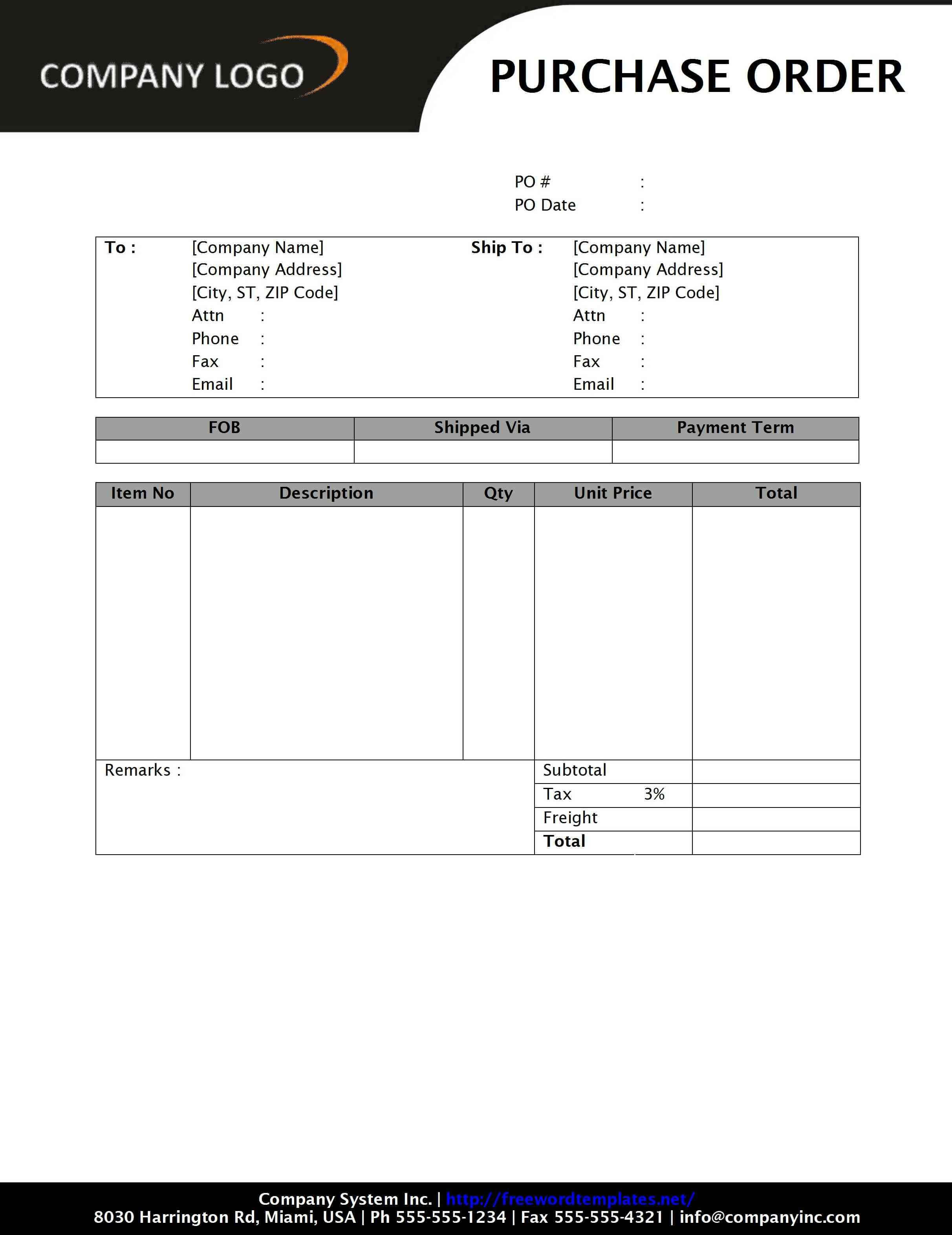 Purchase Order Form Templates For Mac – Google Search With Free Invoice Template Word Mac