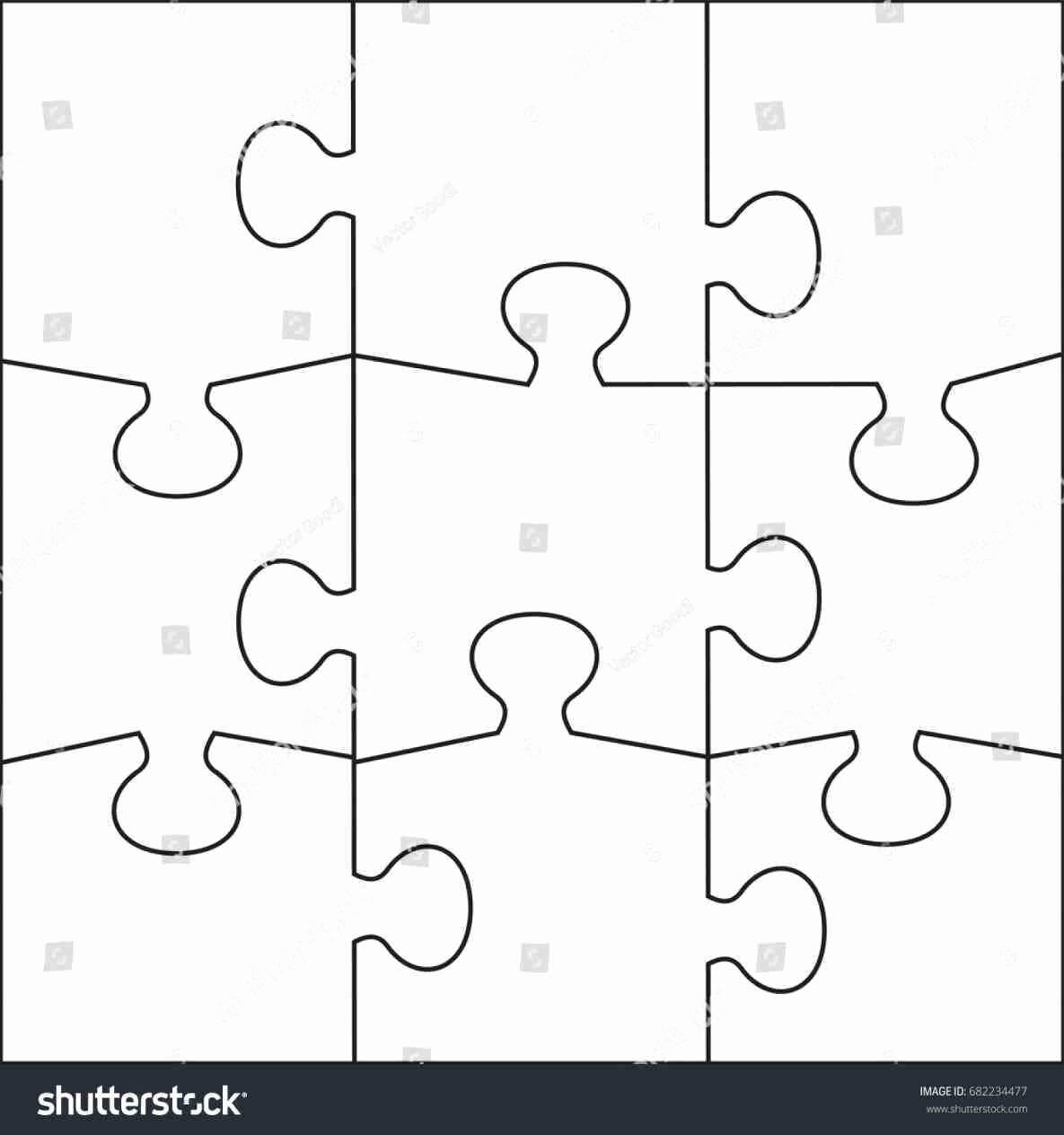 Jigsaw Puzzle Template For Word