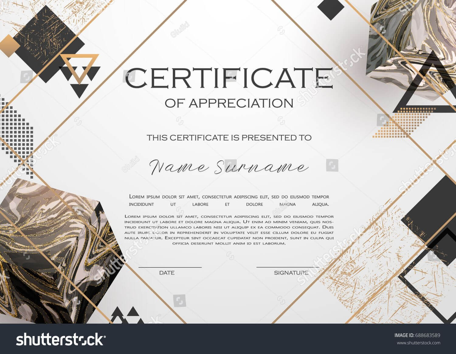 Qualification Certificate Of Appreciation Design. Elegant With Regard To Qualification Certificate Template