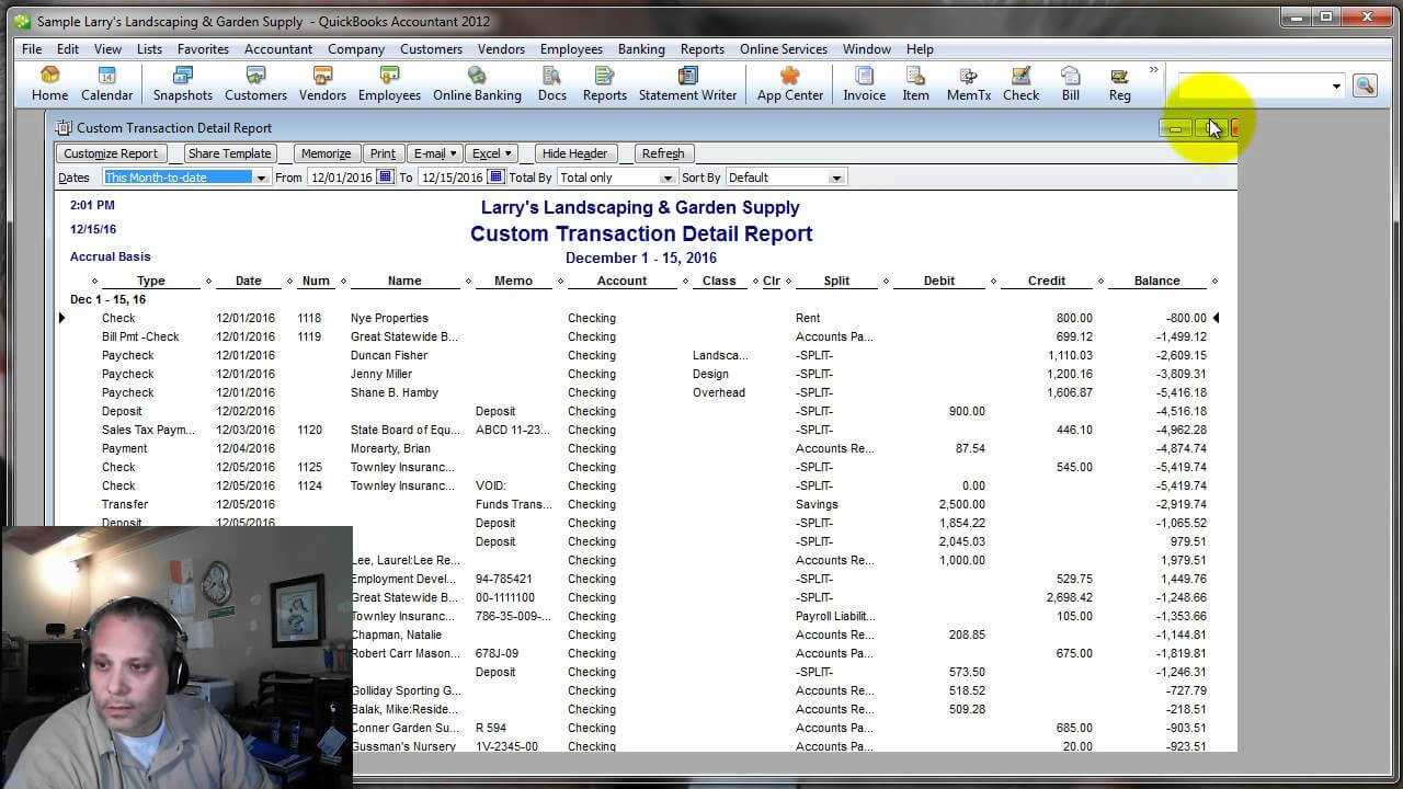 Quickbooks Help – How To Create A Check Register Report In Quickbooks Regarding Quick Book Reports Templates