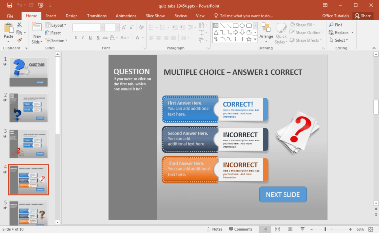 quiz-powerpoint-template-free-with-score-download-ppt-bee-pertaining-to
