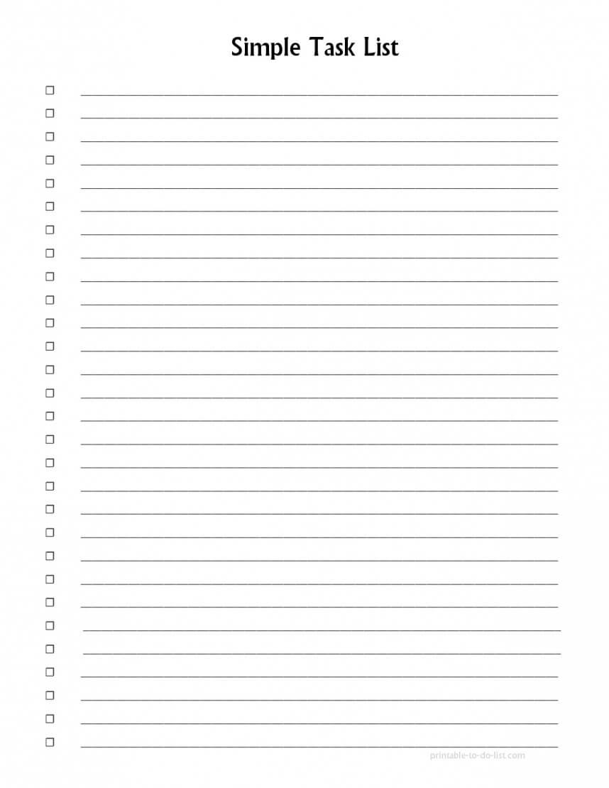 Rare Blank Checklist Template Word Ideas Microsoft Free Intended For Blank Checklist Template Pdf