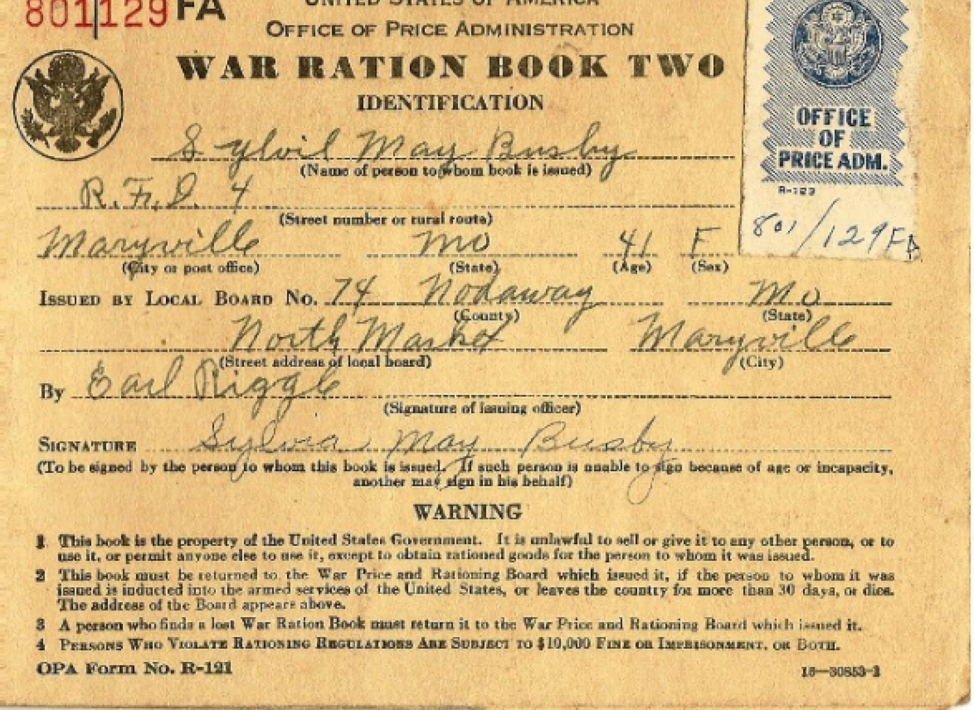 Ration Books | The National Wwii Museum | New Orleans In World War 2 Identity Card Template