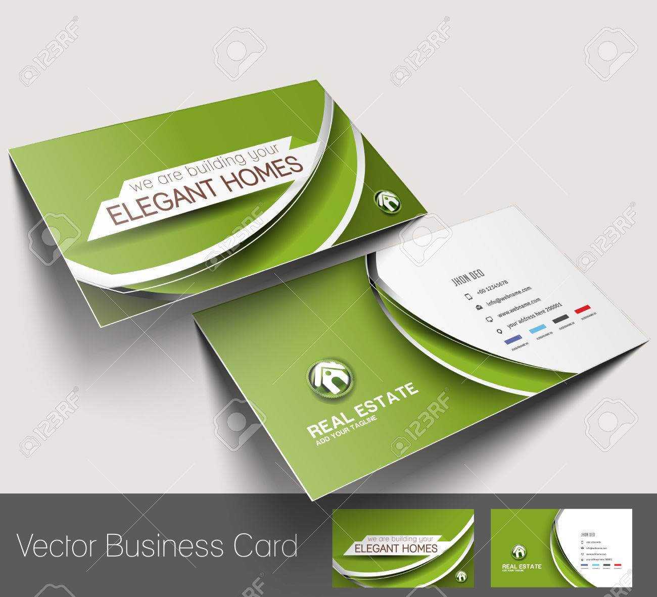 Real Estate Agent Business Card Set Template Pertaining To Real Estate Agent Business Card Template