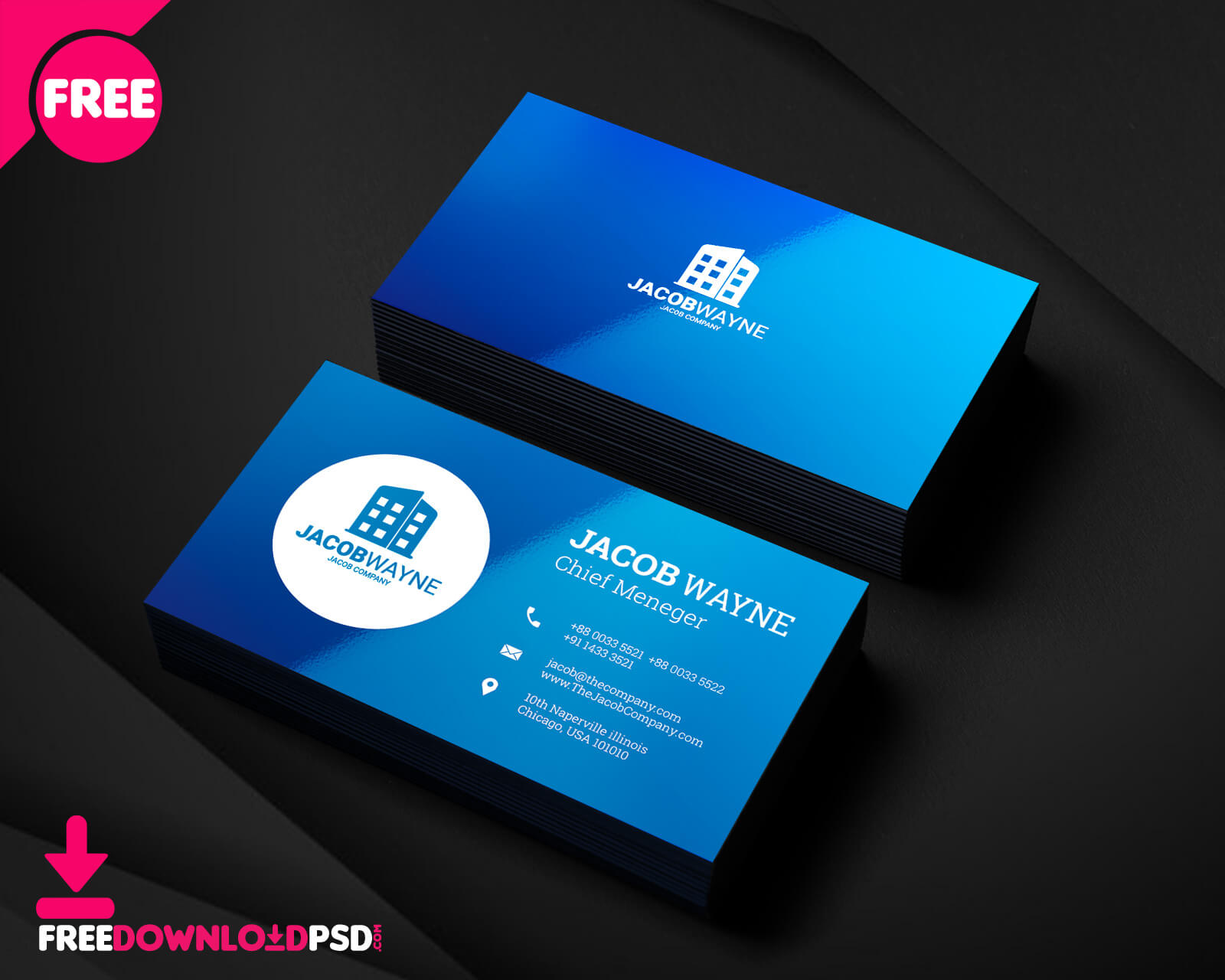 Real Estate Business Card Psd | Freedownloadpsd Inside Calling Card Psd Template