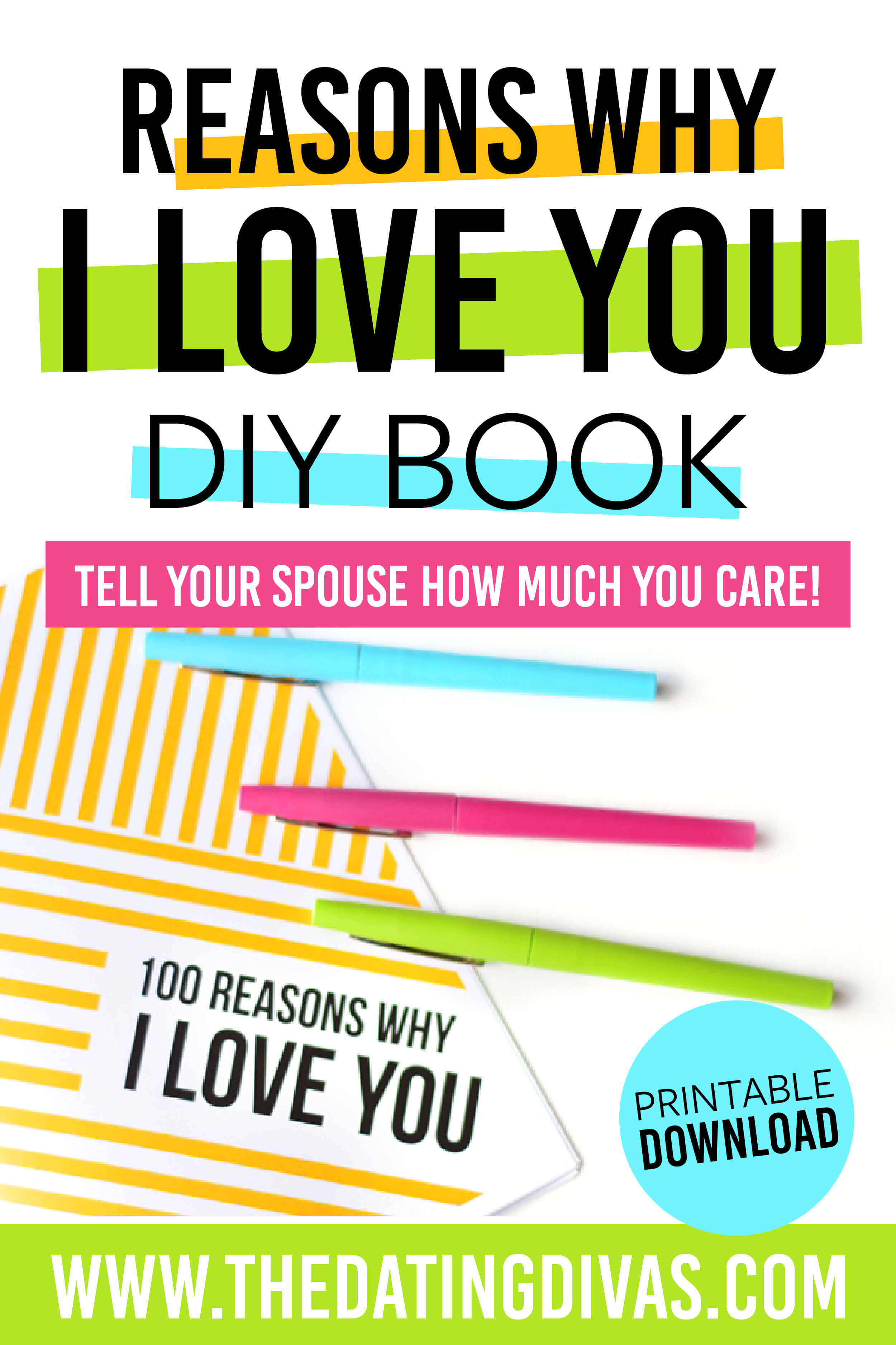 Reasons Why I Love You | From The Dating Divas Pertaining To 52 Reasons Why I Love You Cards Templates Free