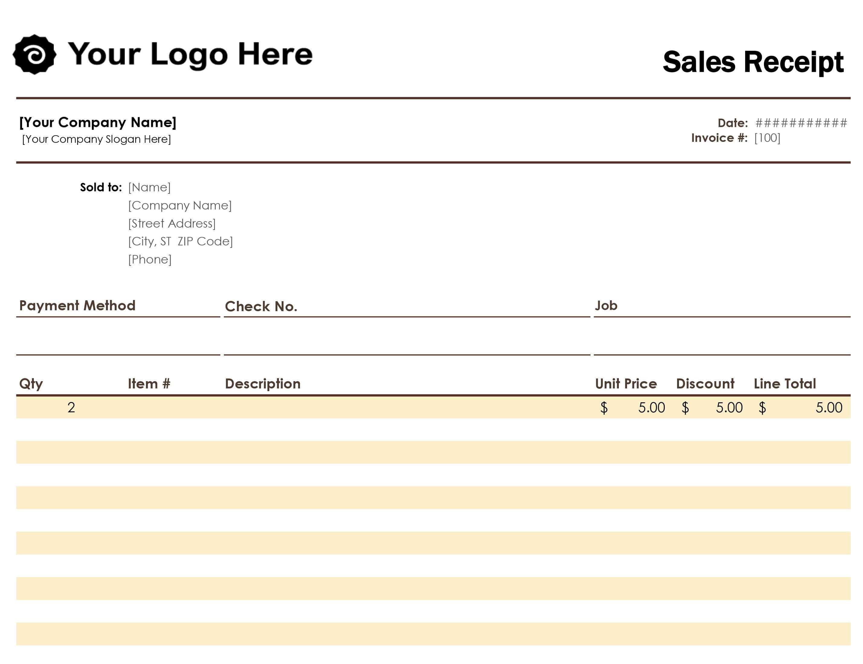 Receipt Template Word 2010 – Tosya.magdalene Project With Regard To Invoice Template Word 2010