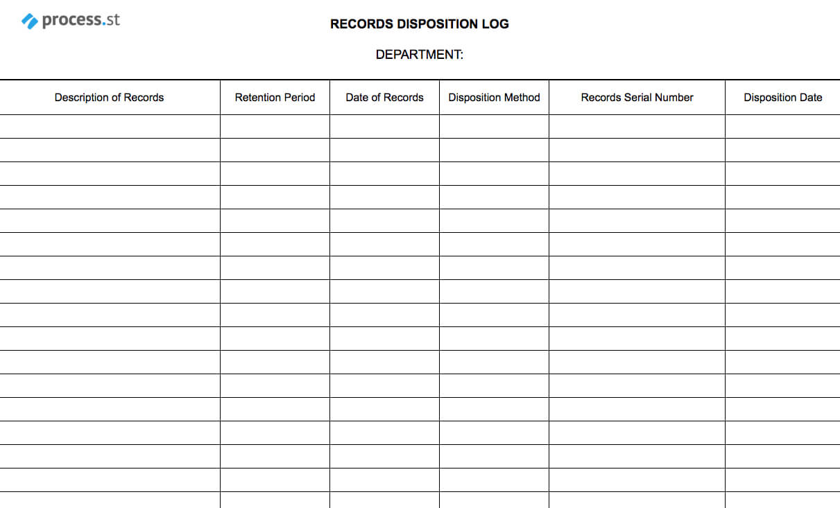 Records Disposal Checklist | Process Street Within Certificate Of Disposal Template