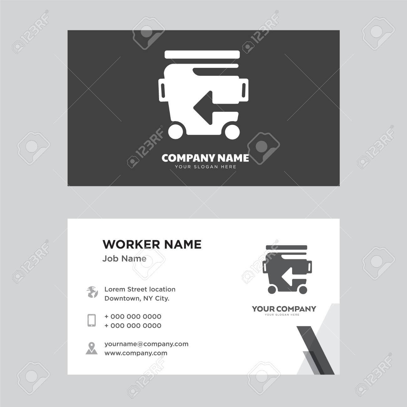Recycle Bin Business Card Design Template, Visiting For Your.. With Regard To Bin Card Template