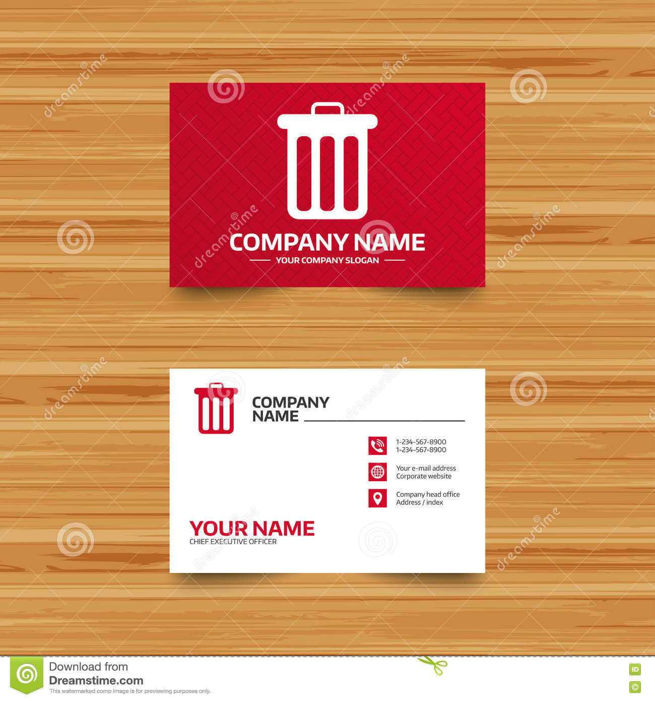 Recycle Bin Sign Icon. Bin Symbol. Stock Vector Pertaining To Bin Card Template