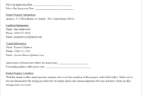 Rental Inspection Report | Property Inspection Checklist pertaining to Property Management Inspection Report Template