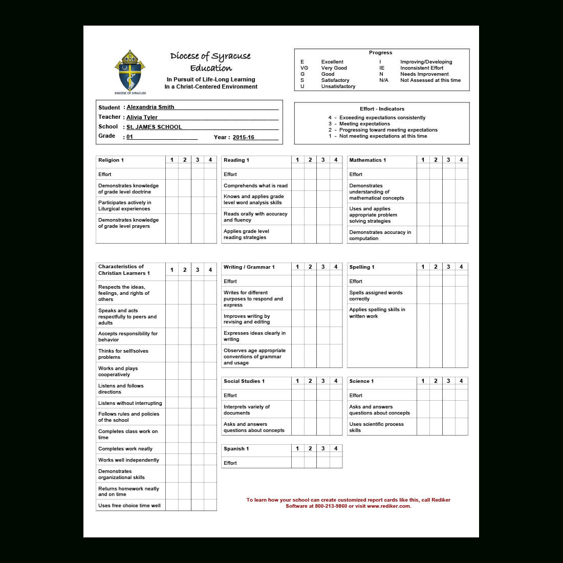 Report Card Software – Grade Management | Rediker Software Within Summer School Progress Report Template